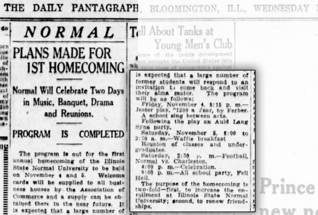 Wed., Oct. 19, 1921: The first homecoming